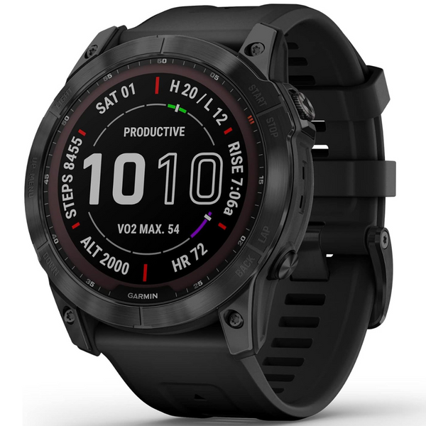 Garmin Fenix 7x Sapphire Solar, Larger Sized Adventure Smartwatch, With Solar Charging Capabilities, Gps, Touchscreen