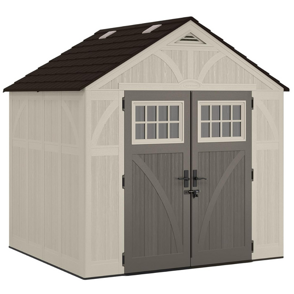 Suncast 8′ x 7′ Heavy-Duty Resin Tremont Storage Shed