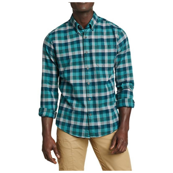 Eddie Bauer Men's Classic Fit Long-Sleeve Flannel Shirt