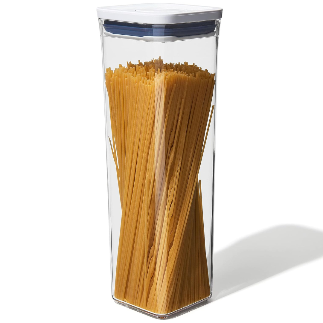 Oxo Good Grips Pop Container – Small Square Tall 2.3 Qt Ideal For Spaghetti, Linguini And Lasagna