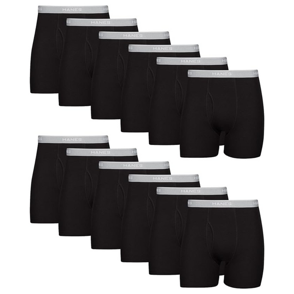 Hanes Pack of 12 Men’s Boxer Briefs