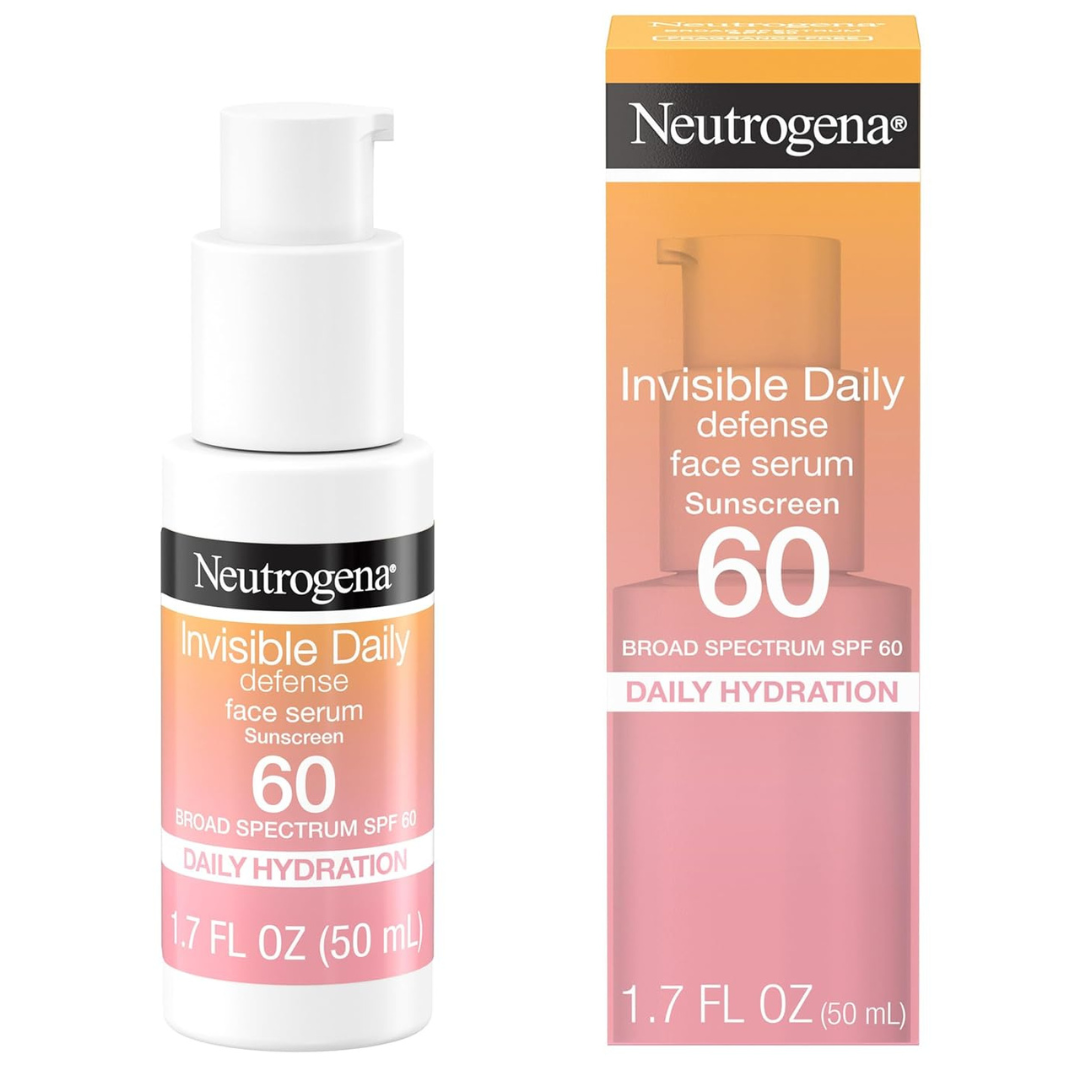 Neutrogena Daily Defense SPF 60 Face Sunscreen & Hydrating Serum