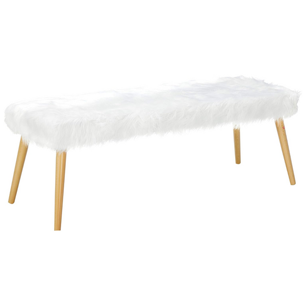 Christopher Knight Home Magnus Long Hair Furry Ottoman