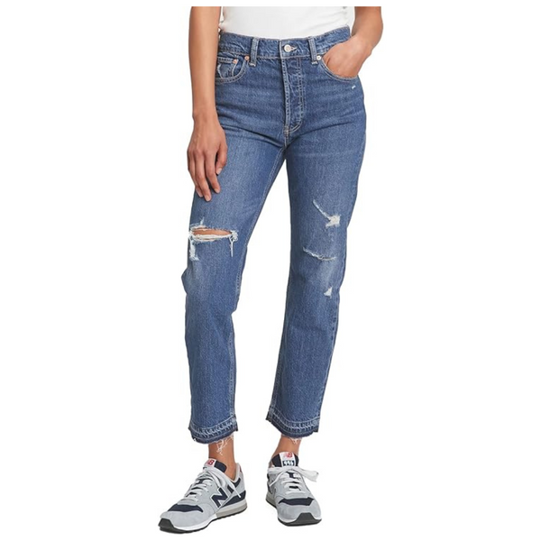 GAP Women's Tall Size High Rise Cheeky Straight Jeans