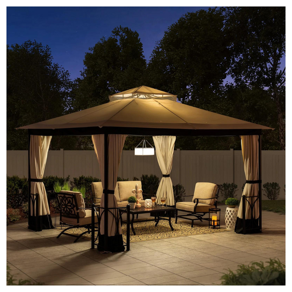 Sunjoy 11Ft x 13Ft Metal Patio Gazebo