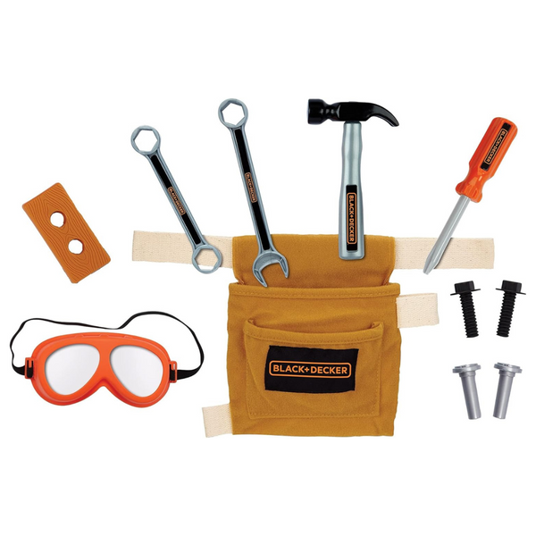 Black & Decker Jr. Tool Belt Set With 11 Tools And Accessories