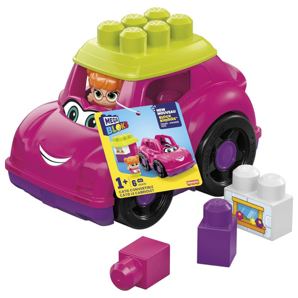 Mega Bloks First Builders Toddler Building Blocks Catie Convertible With 6 Pieces And Storage