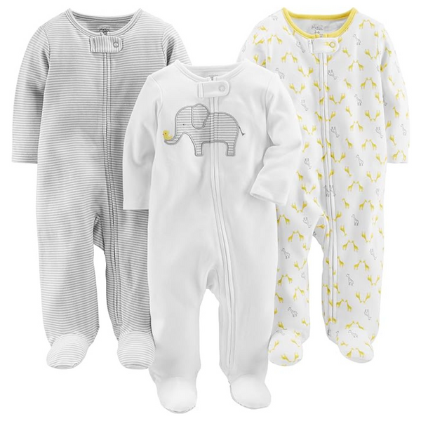 Simple Joys By Carter’s Unisex Baby 3-Pack Neutral Sleep And Plays