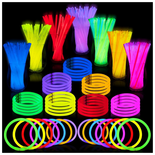 144-Pieces Joyin 8" Bracelets Necklaces Glow In The Dark Neon Glow Sticks