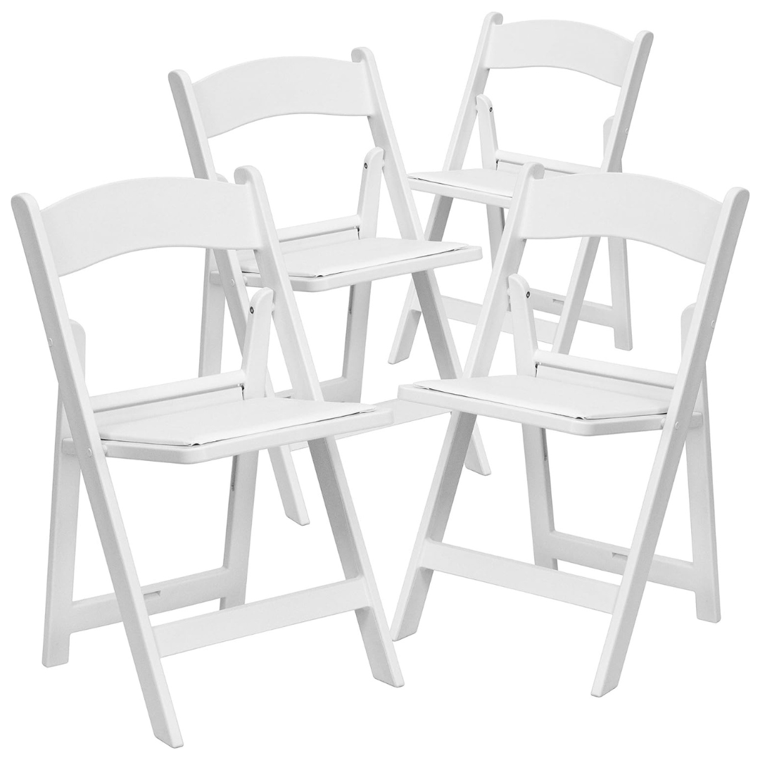 4-Pack Flash Furniture 1000LB Capacity Light Weight Folding Chair