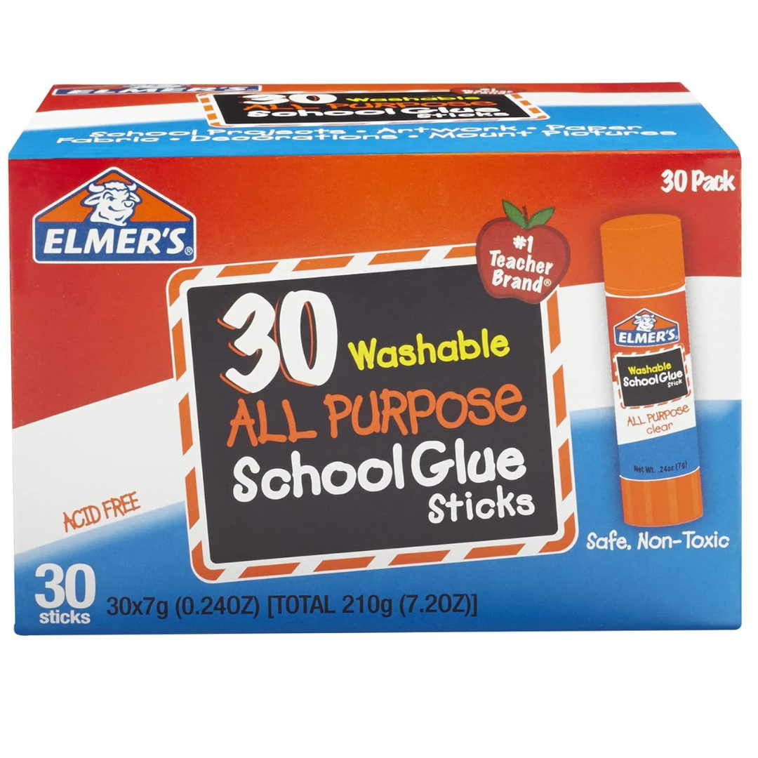 30-Count Elmer's All Purpose School Glue Sticks