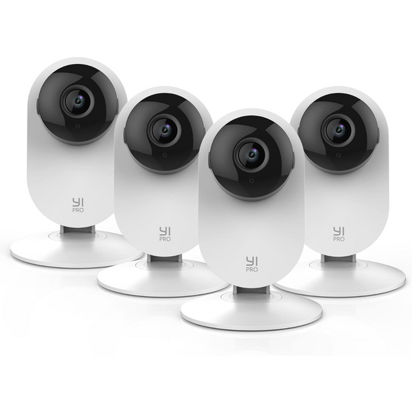 Yi Pro 2K 4Pc Home Security Camera, Phone App For Baby Monitoring (4 Pack)