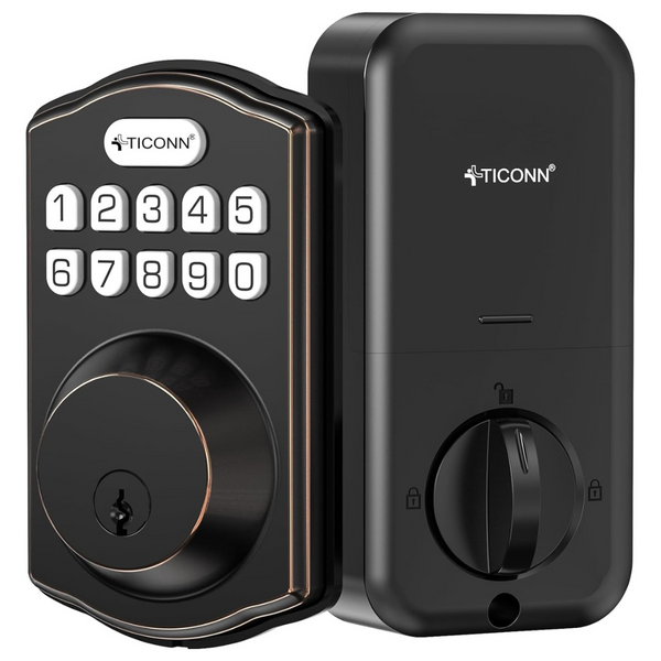 Ticonn Keyless Deadbolt Entry Door Keypad Lock