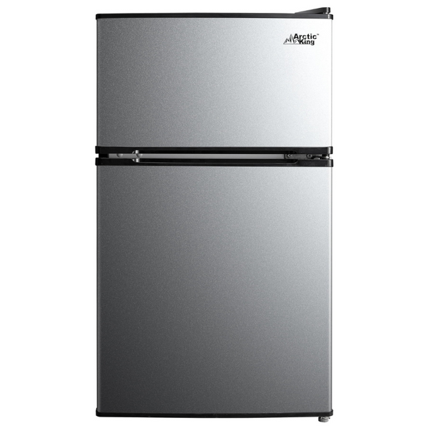 Arctic King 3.2 Cu Feet Two Door Mini Fridge With Freezer