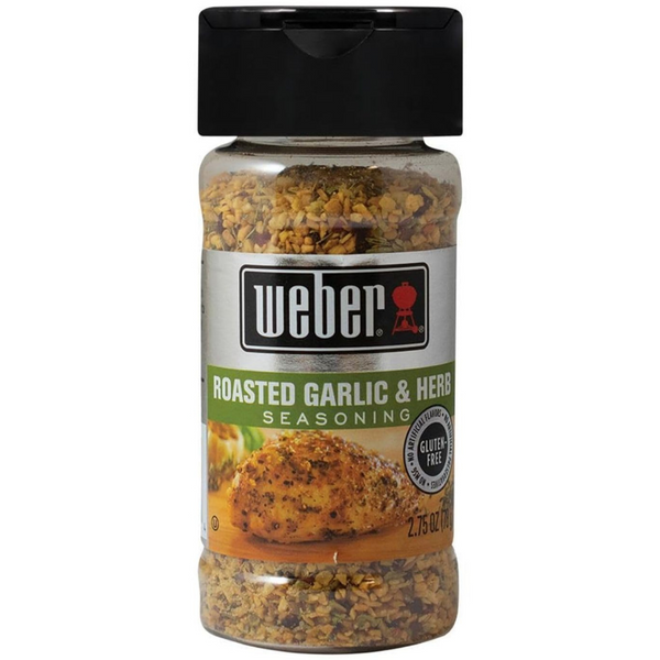 Weber Roasted Garlic & Herb Seasoning, 2.75 Ounce Shaker