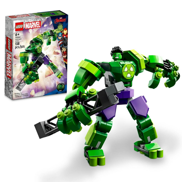 Lego Marvel Hulk Mech Armor Avengers Action Figure Set