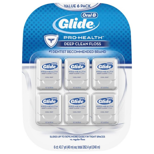 6-Pack Oral-B Glide Pro-Health Dental Floss (Deep Clean, Mint)