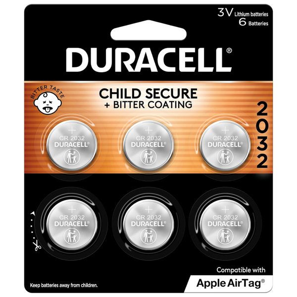 6-Count Duracell 2032 3V Lithium Coin Battery