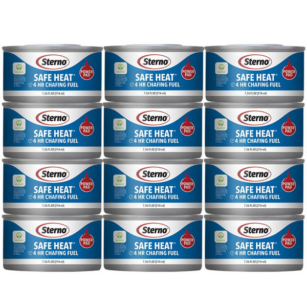 12-Pack Sterno Safe Heat Chafing Fuel Cans