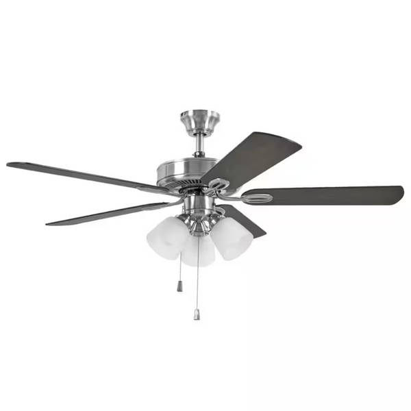 Calstleton 52" Indoor Led Brushed Nickel Ceiling Fan