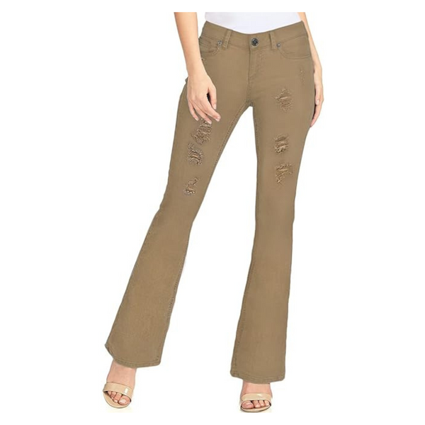 Hybrid & Company Women's Women's Slim Boot Cut Stretch Pants