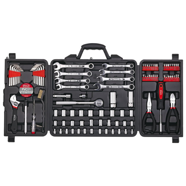 101-Piece Apollo Tools Mechanic Tool Set With Compact Carrying Case