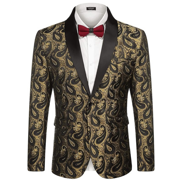 Coofandy Men's Floral Tuxedo Jacket