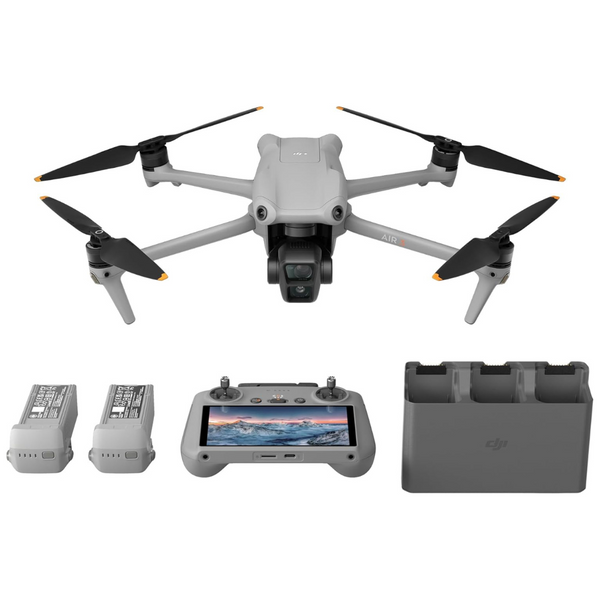 DJI Air 3 Fly More Combo With DJI RC 2, Drone With Camera 4K, Dual Primary Cameras, 3 Batteries For Extended Flight Time, 48MP Photo, 20Km Max Video Transmission