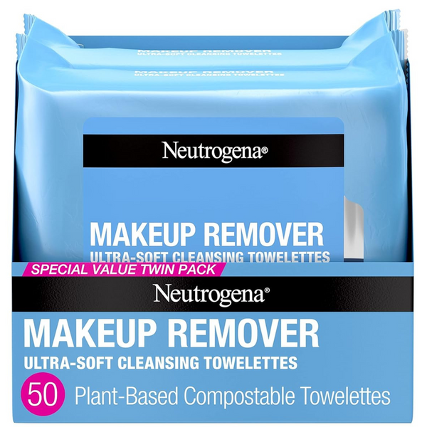 Neutrogena Makeup Remover Wipes (Twin Pack, 25 Count)