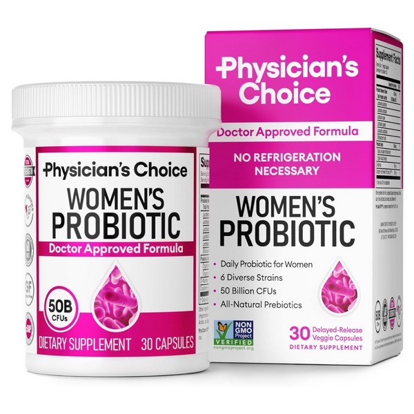 30-Count Physician's Choice Prebiotics & Probiotics Vegan Capsules