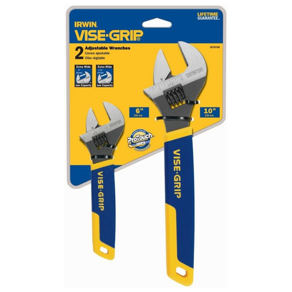 Irwin Vise-grip Adjustable Wrench Set (6" & 10")