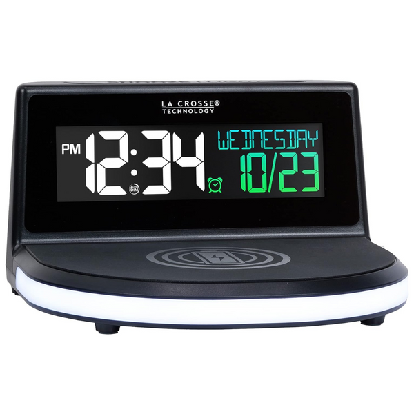 La Crosse Technology Qi-Certified Wireless Charging Alarm Clock