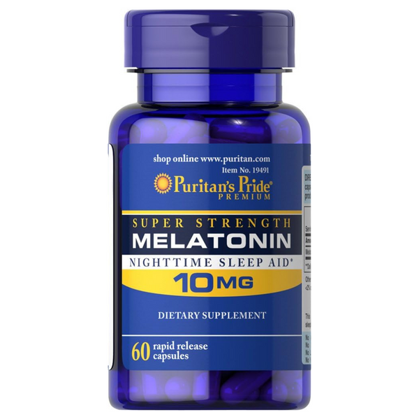 60-Count Puritan's Pride Melatonin 10mg Rapid Release Capsules