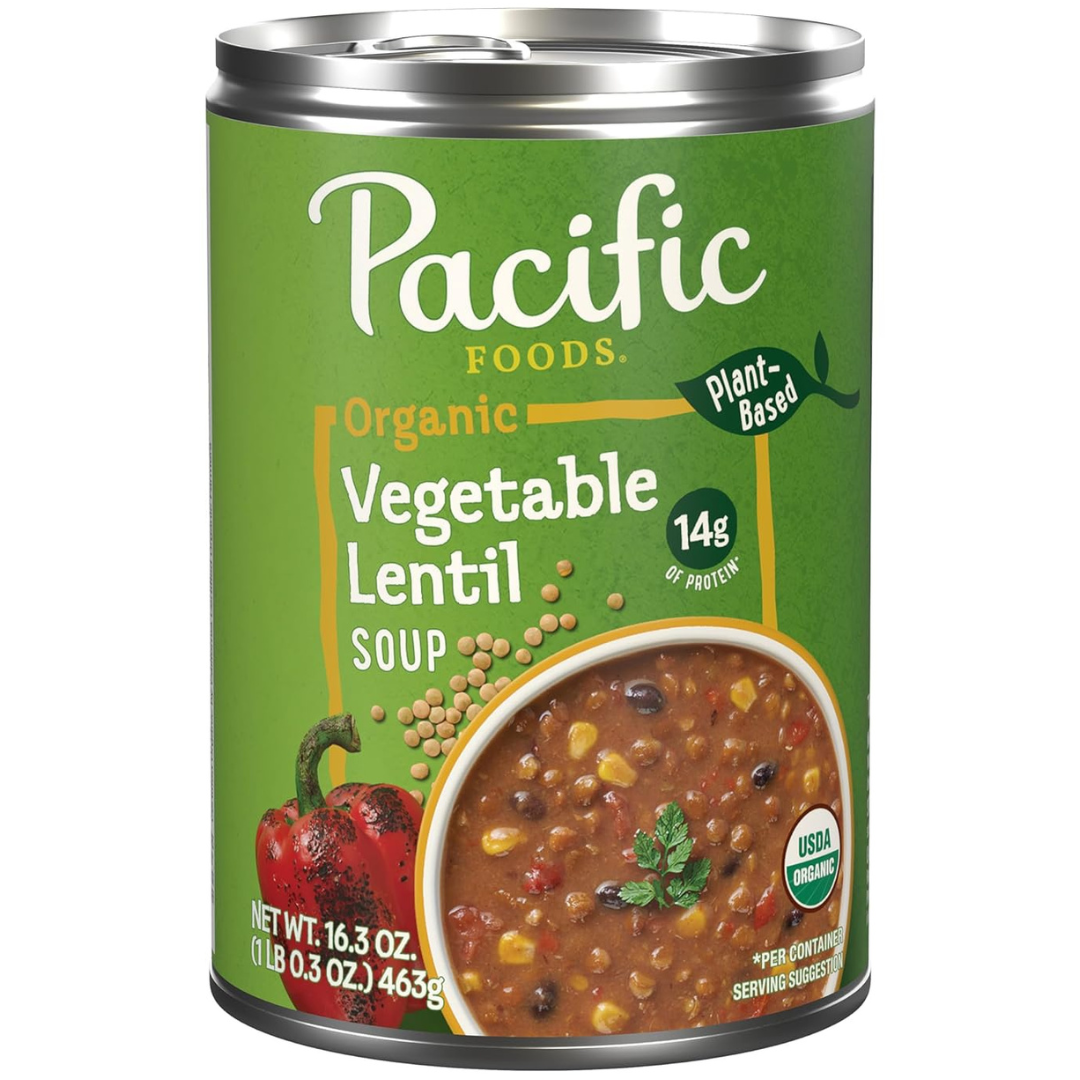 Pacific Foods Organic Vegetable Lentil Soup (16.3 Oz Can)