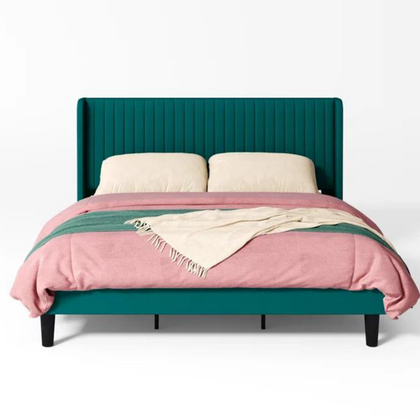 Mercer41 Airlia Upholstered Unfinished Platform Bed (Full)