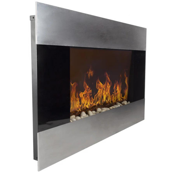 Wrought Studio Allmar 36" W Electric Fireplace