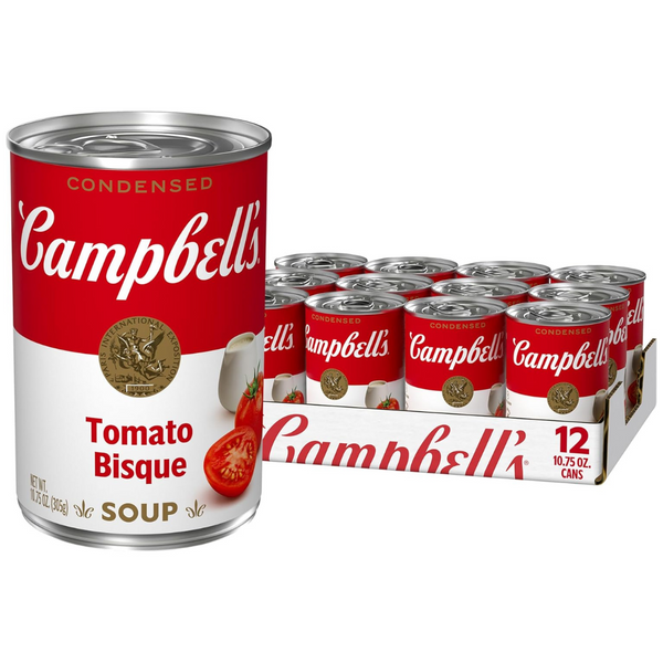 12-Pack Campbell's Condensed Tomato Bisque Soup, 10.75 Oz Can