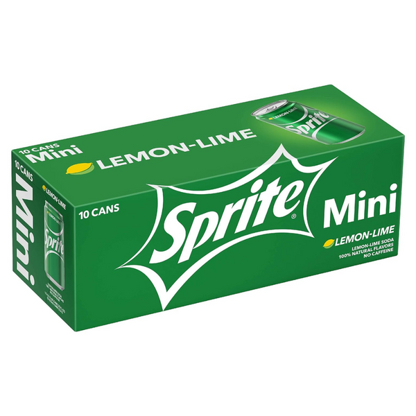 10-Pack Sprite 7.5oz Mini Soda Cans