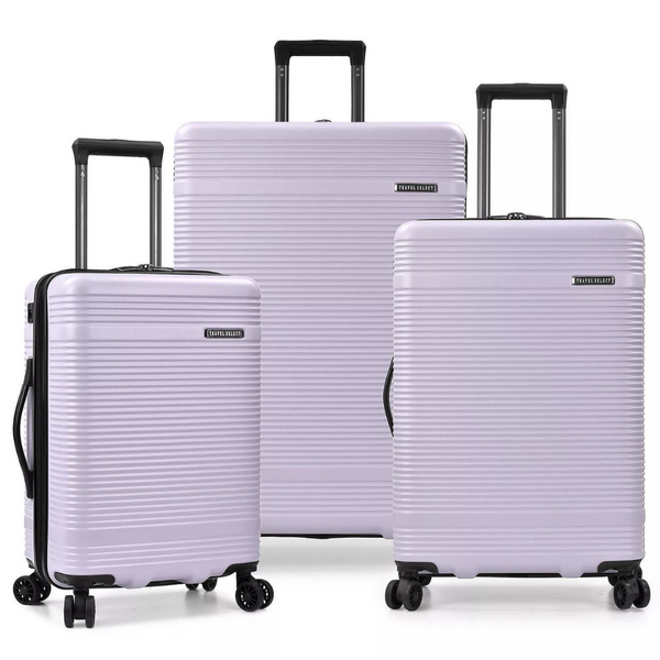 3-Piece Travel Select Jaylen Hardside Spinner Set (Lavender)