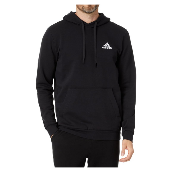 Adidas Men's Essentials Fleece Hoodie (Various Sizes In Black/White)