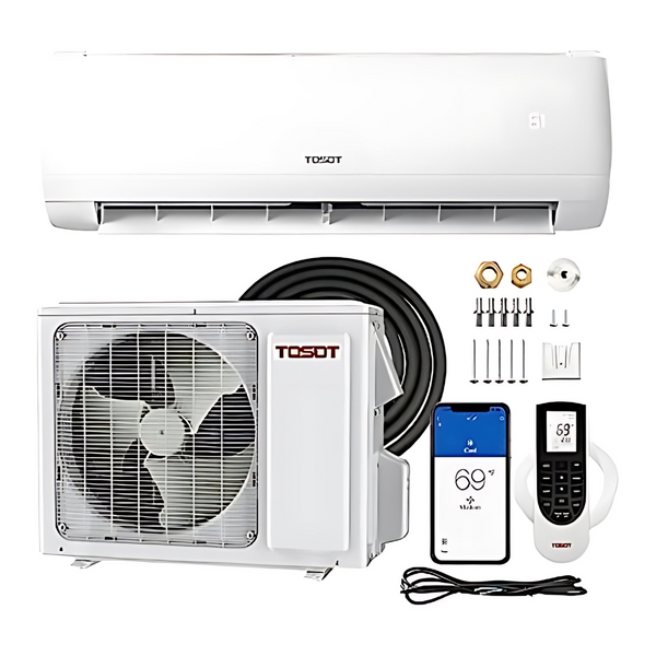 Tosot 9,000 Btu Wifi Enabled Ductless Mini-Split Air Conditioner