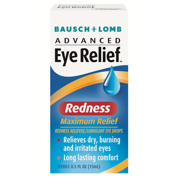 Bausch + Lomb Advanced Eye Relief Redness Reliever/Lubricant Eye Drops