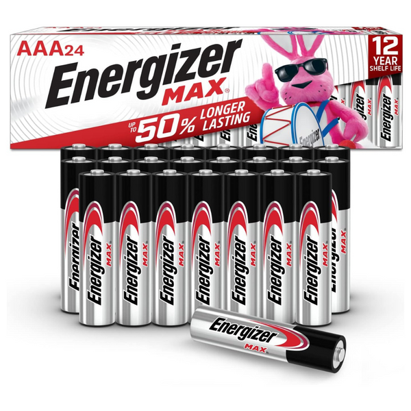 24-Count Energizer Max Alkaline AAA Batteries