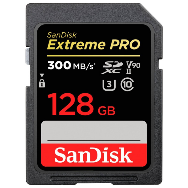 128GB SanDisk Extreme Pro UHS-II SDXC Memory Card