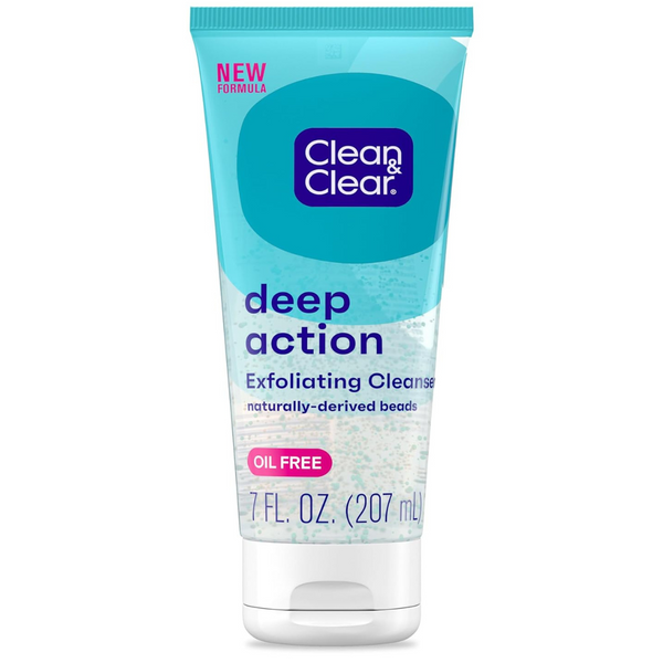 Clean & Clear Oil-Free Deep Action Facial Cleanser, 7 Floz