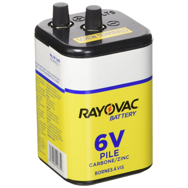 Rayovac 6 Volt Heavy Duty Lantern Battery (945R4C)