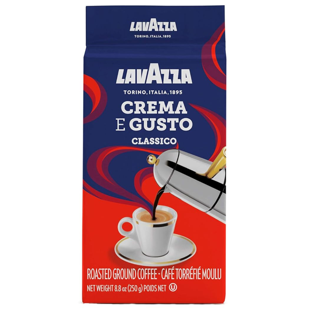4-Pack Lavazza Crema E Gusto Ground Coffee Blend Bags (8.8-Oz.)