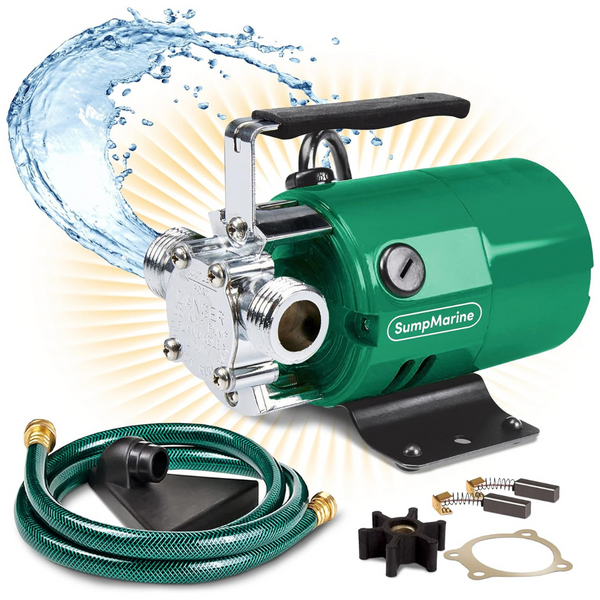 Sumpmarine Portable Electric Water Transfer Pump, 115v 330 Gallon