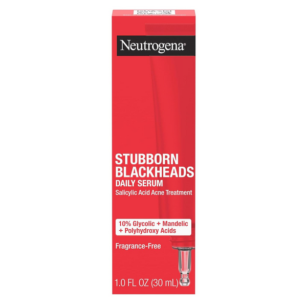 HOT! – Get 2 Neutrogena Stubborn Blackheads Daily Acne Facial Serums (1 Fl. Oz)