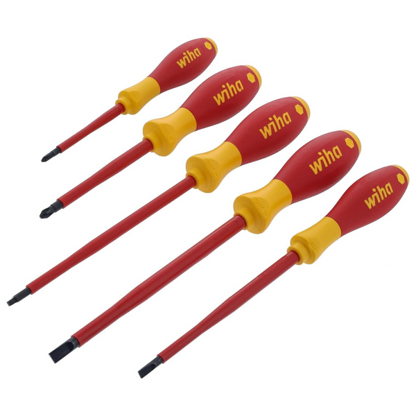 5-Piece Wiha Insulated SoftFinish Screwdriver Set